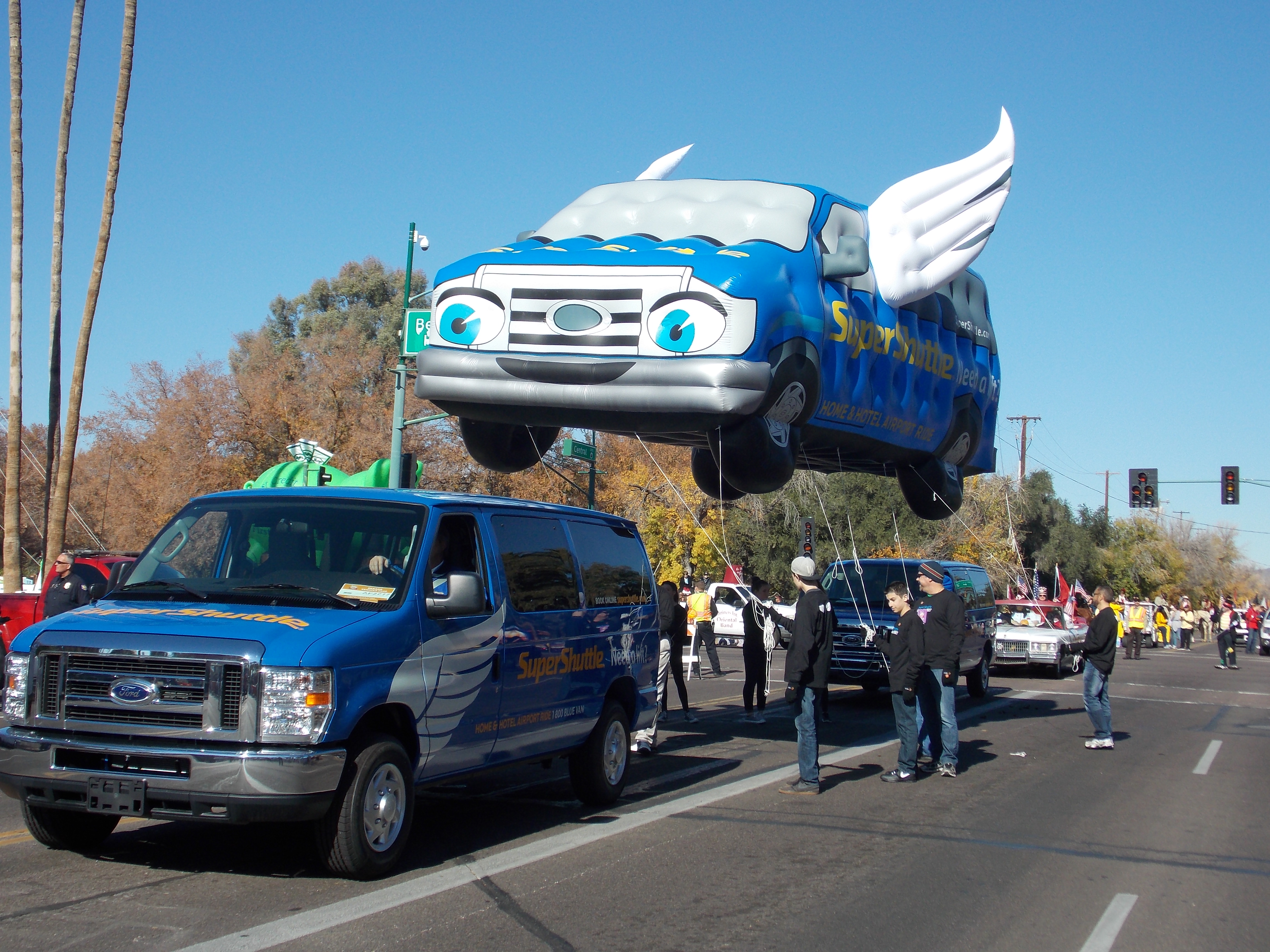 SuperShuttle parade float