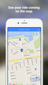 Easily find your ride on the map